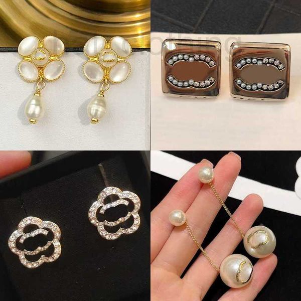 Stud Designer Neuheit Ohrringe Brandbriefe Ohrschleife Drop Top -Qualität eingelegtes Kristall Kupfer Ohrring Frauen Gold plattiert Silber Weihnachtshochzeit Schmuck LG96