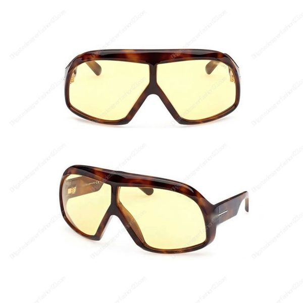 Tasarımcı güneş gözlükleri adam tom ft0965 büyük boy gözlük tıknaz plaka çerçeve kadınlar için güneş gözlüğü lüks kalın sac siyah spor stilleri orijinal kutu
