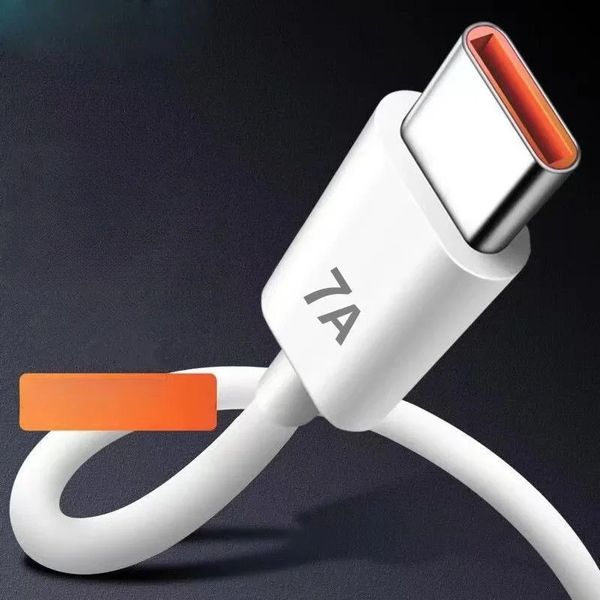 7A 100W USB Typ C Superschnelles Ladungskabel für Huawei P40 P30 Fast Charing Data Cord für Xiaomi Mi 13 12 Pro OnePlus Realme Poco