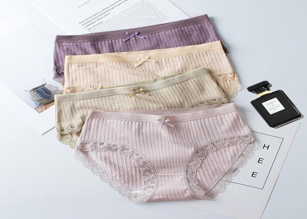 calcinha de calcinha de algodão lingerie cuecas rastreadas de roupas íntimas respiráveis femininas