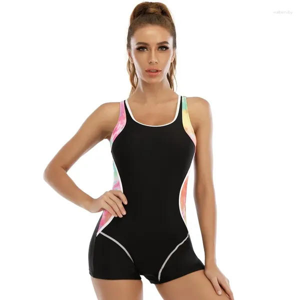 Sport da bagno femminile Sport Swimsuit monopezzo Donne Monokinis 2024 femminile antletico Open Witness Summer Beach Plus size XXXL