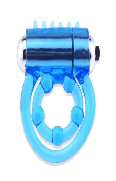 Novelty Sex Toys Male Male mais duradouro Crystal Penis Cock Ring Vibration Ring Vibratando Produtos de sexo de brinquedos para homens ou casal9309027