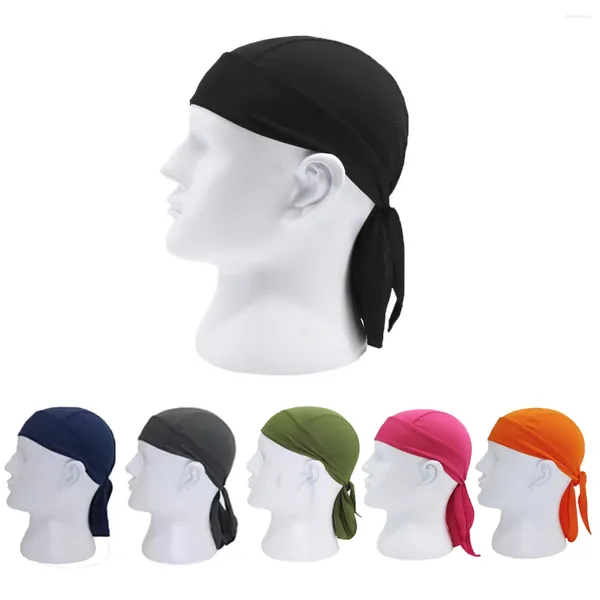 Boinas homens seco rápido ciclismo pirata tampa mtb ridando lenço de cabeça para mulheres bandanas esportivas ao ar livre Bandanas correndo na cabeça do chapéu de hat hat sweat