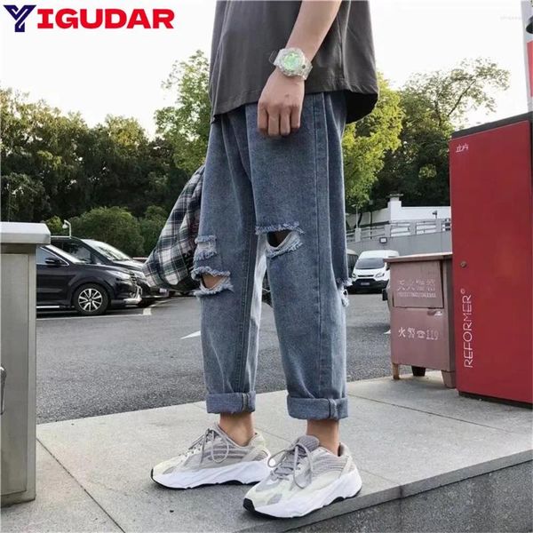 Frauen Jeans Ankunft Frühlingssommer Knieloch Männer Cowboy Hip Hop Streetwear Denim Skinny Clothes für Teenager Stifte Hosen