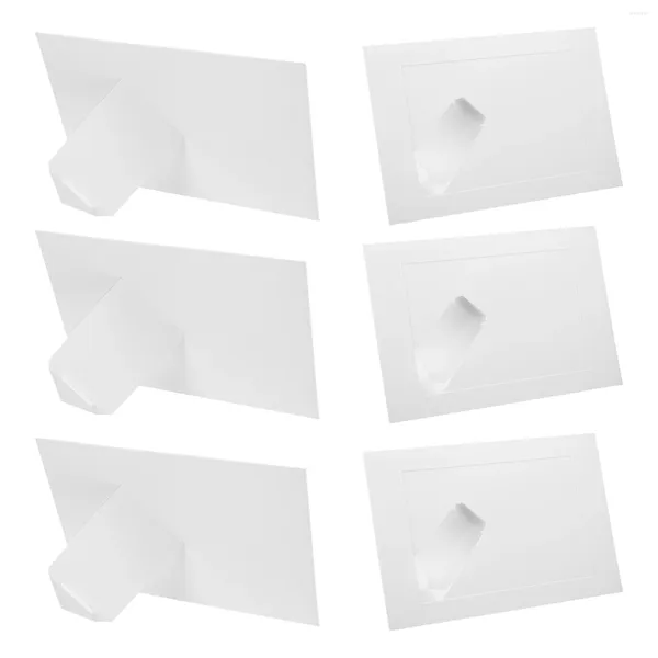 Cornici da 10 pezzi Immagini carta kraft poin tavolo da decorazione per la casa fai -da -te (7 pollici - colore (set di 10)) bianco squisito bianco
