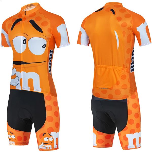 Fahrradmänner Sommerkleidung Shorts Bib Jersey Kleidungshosen Mann Kostümbike Gel Sport MTB Professional Shirt Mann Set 240416