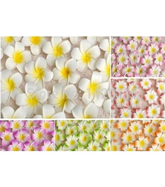 Fiori decorativi ghirlande Feste Festes Festive 100 pezzi 7 cm Plumeria in schiuma hawaiano frangipani per weddi7252201