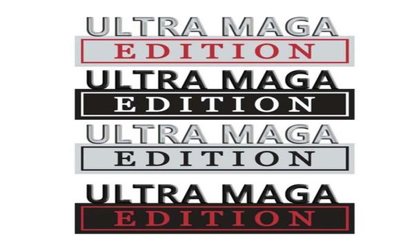 3d Edition Ultra Maga Car Party Dekoration Metalllegierung Aufkleber Aufkleber Embleme Badge Cars Metal Leaf Board8856023