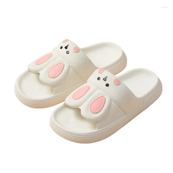 Slippers Fashion Luxury Designer Shoe Summer Mulheres ao ar livre Slides de desenhos animados EVA Plataforma grossa para Lady Beach Slipper