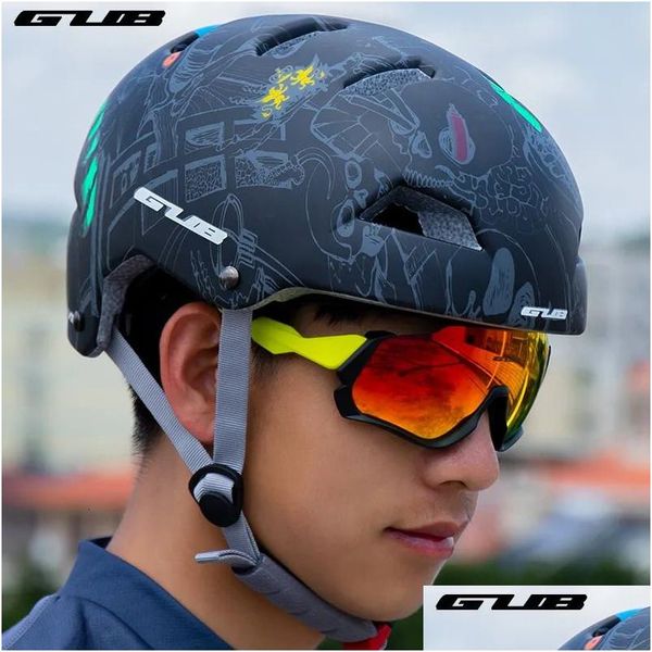 Caschi ciclistici Gub Mountain Road Bike Casco Scooter Street Rock Cramping può essere installato Action Camera Cicycle Drop Delivery Delivery Sports DHKRB