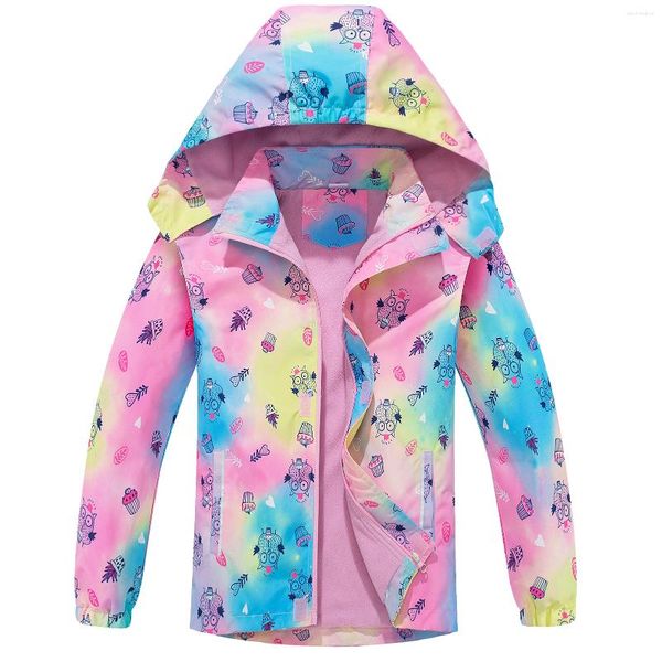 Giacca softshell femminile con giacca da golf di transizione in pile stampare mainteale per bambini a vento caldo esterno