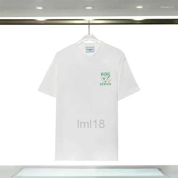 Herren T-Shirts Herren T-Shirts 24SSs Tennis Club Übergroße Männer Frauen Hip Hop Brief Tops reines Baumwoll-weiße Shirtxh40