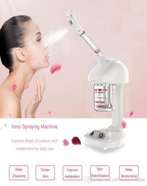 Fortgeschrittenes Sprühen von Gesichtsdampfschalter Ozon Gesichtssprühung Ionen Vaporizer Dampfer zum Feuchtigkeitsdarsteller der Hautpflegemaschine Mist Beauty Device1827818