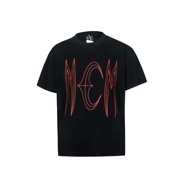 Y2K Yenilik Erkekler Thug Club Pu Şeytan Monster T Shirts T-Shirt Hip Hop Kaykay Sokak Pamuk Tişörtleri Tee Kenye #U29 240423