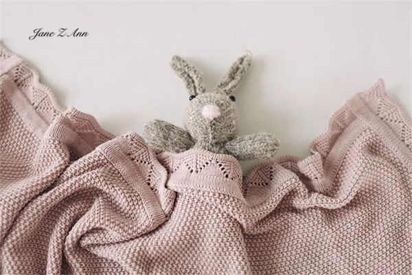 Kleider Jane Z Ann Ins Baumwolle gestrickt Baby Cover Decke Hintergrund Tuch Kleinfoto Neugeborene Fotografie Prop 80x100 cm