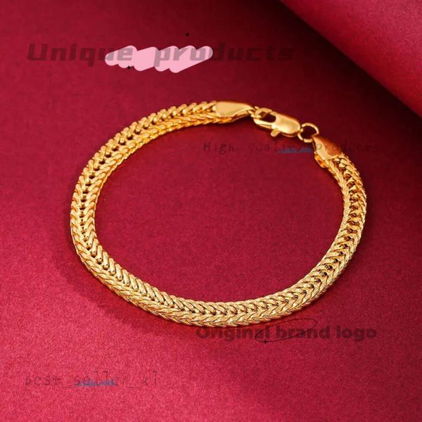 Caviglieri di design largo 6 mm a collegamento cubano catena oro caviglia a caviglia spessa bracciale per le donne uomini fashioin caviglieri impermeabili di lusso 549