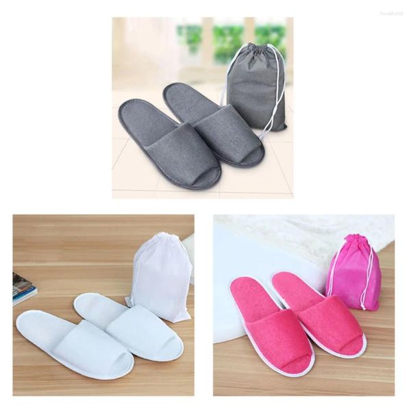 Sacos de armazenamento 1Pair Slippers Simples Men Women El Travel Spa dobrável portátil com bolsa Home Dispositável Convidado Interior Shop