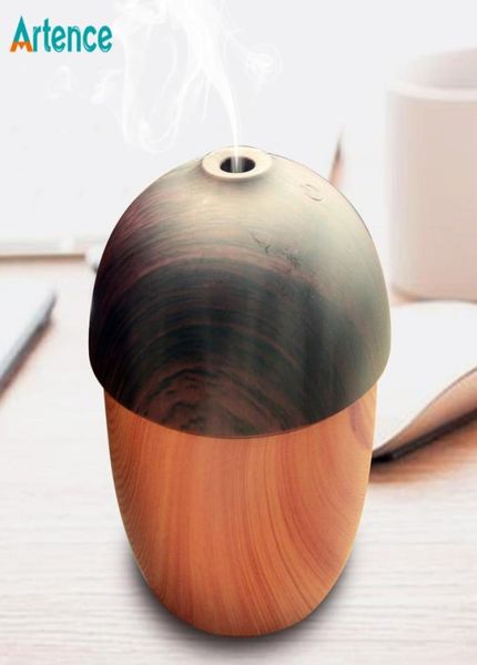 Air Humidifier USB Aroma Diffusore Ultrasonic Cool Mist Purifier 7 Cambiamento di colore Luce notturna a LED per ufficio Home4260666