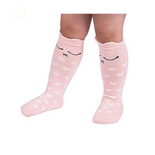Meias para crianças menores de joelho meias altas de joelho de joelho alto meias longas meias de meia -calça de meia -calça para bebês crianças de criança y240504