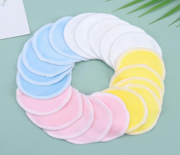 10pcsbag Bamboo Makeup Remover Pads Reusoble Morbero Manover Manover Panno organicBamboo Velvet Rounds Wipes Faceeye Clean2234977