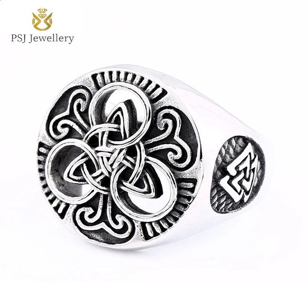 PSJ Gioielli Fashion Vintage 23,5 mm di grandi dimensioni Nordic Viking Celtic Celtic Holled in acciaio inossidabile per uomini 240416