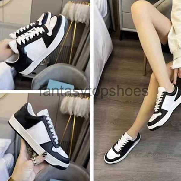 Praddas pada Prax PRD P Casualmente Scarpe per famiglie Brand Scheroni bianche da donna Nuova pelle Spessa Solles Sneaker Triangle