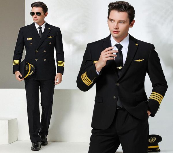 Men039s Track -Suits Highend Aviation Slimfit Captain ormiforms мужской пилот юниоров Air Suits9734696