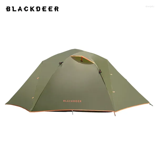 Tende e rifugi blackdeer archeos 2v2 tenda da campeggio leggera zaino in zaino 2 persone rivestite in silicio per trekking in alluminio polo in alluminio