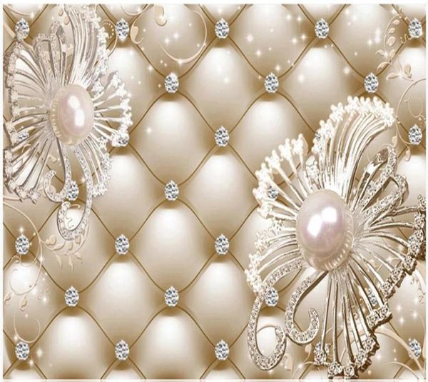 PO VIVY STILE SCHEDAPER 3D BASSO MORMATO Diamante Diamond Sfondi floreali sfondo di lusso Wall3554461