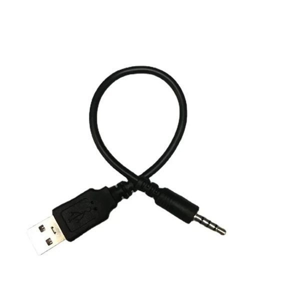2024 3,5mm AUX Audio Plug Jack para USB 2.0 Adaptador de carga macho Cabo de metal 100 cm de metal carregamento 2 em 1 ADAPTER de áudio auxiliar Cabo para áudio
