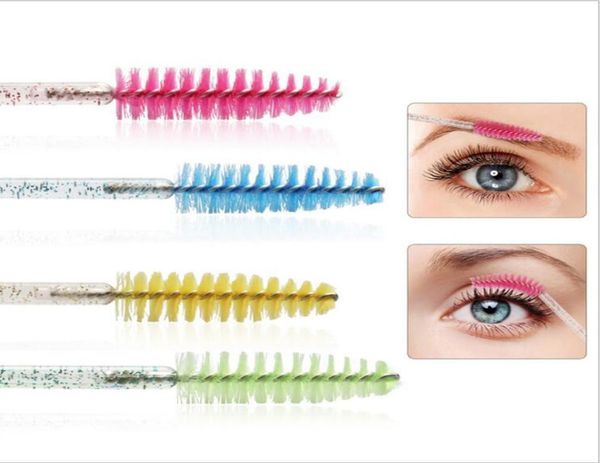 Pincel brilhante pincel de sobrancelha descartável pincels de rímel Wands Aplicador Aplicador Combating Ferramenta de maquiagem de beleza Lash Curling9277392