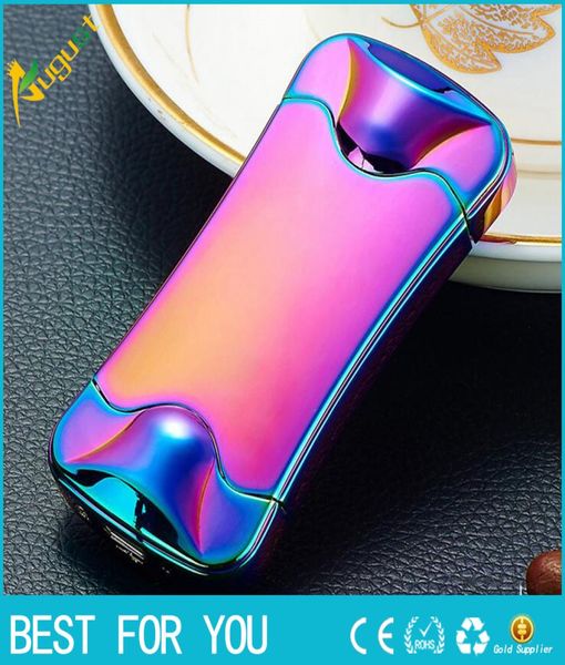 New Shake Intelligent Gravity Sensor Lighter Wind -Reseprable Rechanrigable Metal Liter Lighter Bone Type USB LIGER7559880