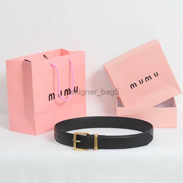 Mirror Quality Womens Designer Belt Cinture in pelle genuina per donna Larghezza da 3,5 cm Lettere Buckle Ladies Waistband Black Luxury Waist Girstle 90-115 cm