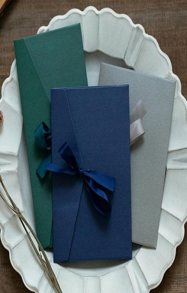 50pcset Vintage лента Kraft Blank Paper Conventes Свадебное приглашение конверт подарки Colorope12 Colors Drop Gift Rab8983707