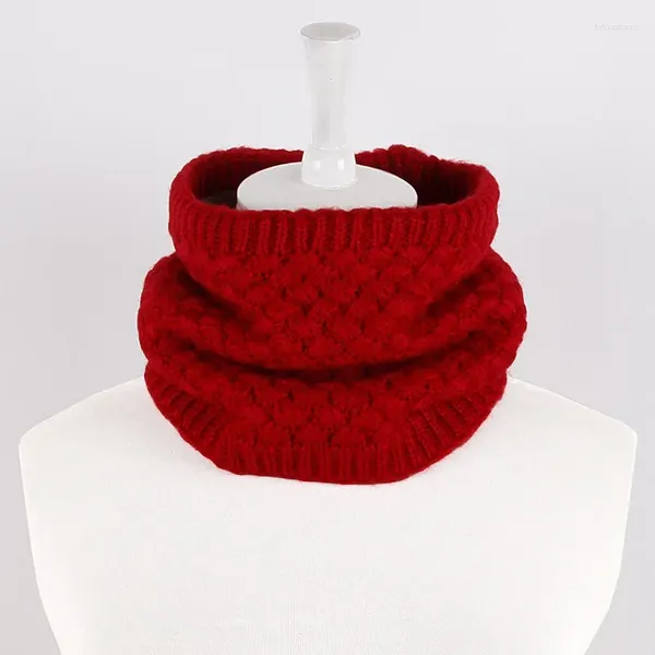 Schals Schal Winter Frauen Männer Kinder verdickte Wolle Halsband Jungen Mädchen klingeln Necke Baumwolle Unisex warmer Hals