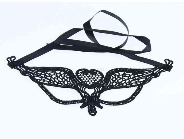 Espaço violento Black Sexy Lace Cutout Máscara Olhe Máscara de Máscara Partema Fancária de Adultos Para Casais Toys Sex