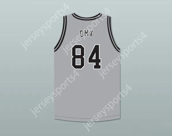 Custom Nay Mens Youth/Kids DMX 84 Ryders Rough Grey Basketball Jersey 1 top cucitura S-6xl