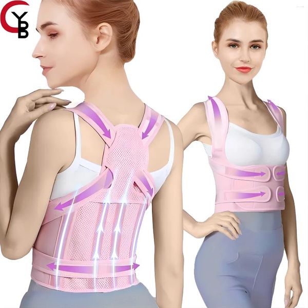 Supporto in vita Back Brace Posture Corrector for Women: Spalla Riducibile regolabile in alto a sollievo dal dolore inferiore completo