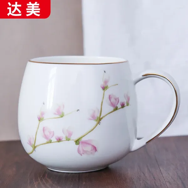 Canecas Bone China Belly Cup Creative Creamic Caneca Big Breakfast Breakfast Business Marketing Presente de Berketing Publicidade