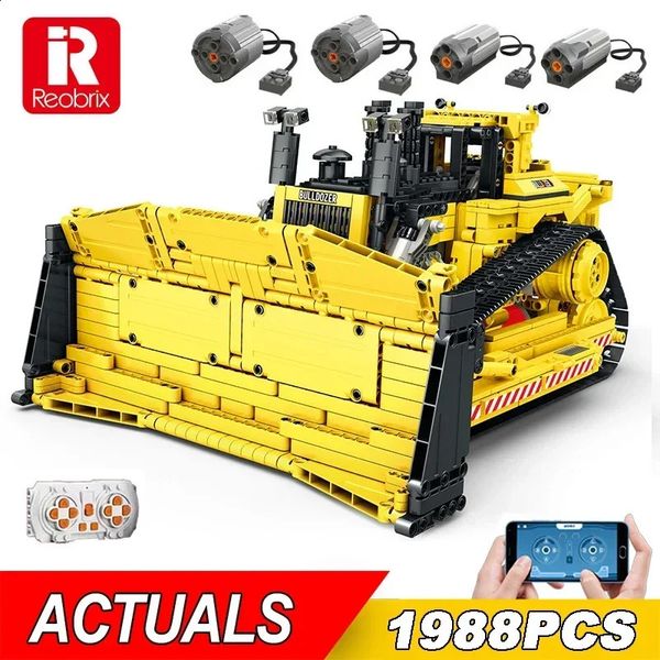 Технический RC 22001 D11 Bulldozer MOC 42131 Строительные блоки Электрические машиностроительные машины Кирпич. МЕХАНИЧЕСКИЕ ИГРЫ.