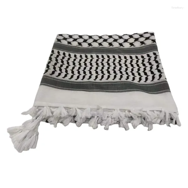 Lenços lenços de pó árabes adolescentes com Jacquard Pattern Outdoor Keffiyeh Cabeça Cabeça Drop