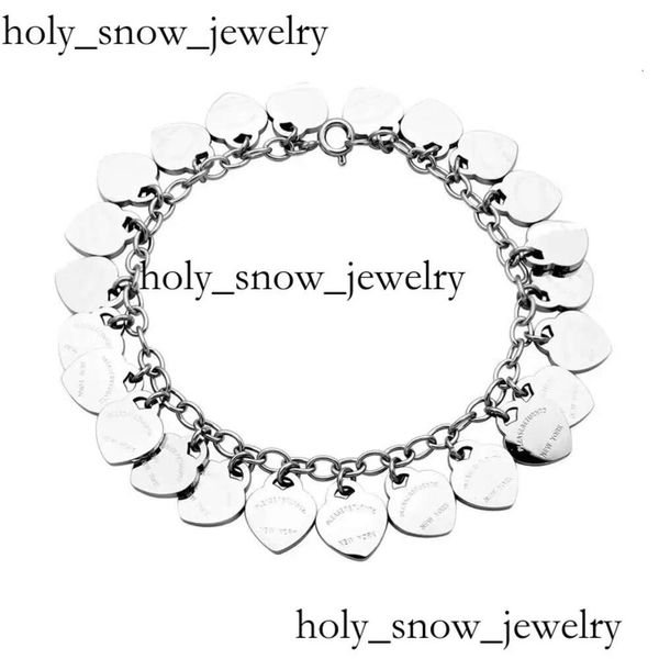 TiffanyJewelry Designer Chain Браслет роскошь многочисленных браслетов для женщин для женщин из нержавеющей стали цепь на ручных ювелирных изделиях аксессуары 3608
