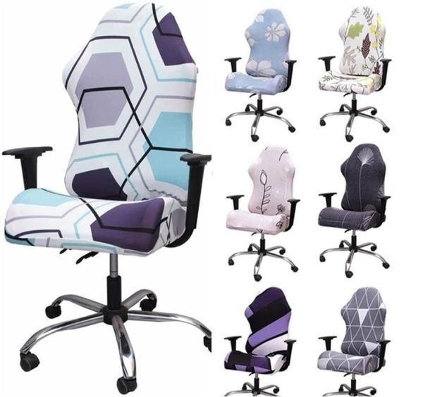 Gamer Chair Cover Stretch Spandex Office -Spiel Liegestütze Racing Gaming Computer Cover Relax Club Sessel Sitz Slip Covers 2203029199745