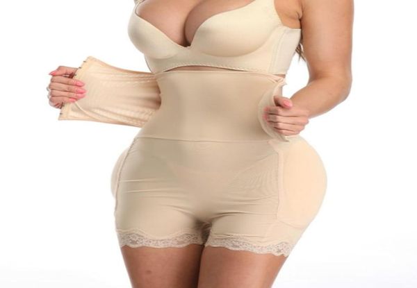 Frauenkontrollhanties Taillentrainer Butt Hift mit Schwammpolster Hüfte Enhancer Body Shaper Cincher Lace Sexy Dessous Tummy Control T26840324