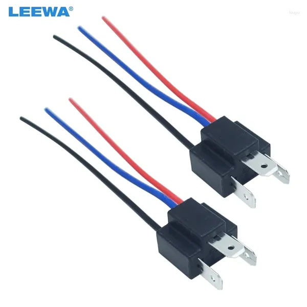 Beleuchtungssystem Leewa 2pc Car H4 männlicher Nylon -Sockel -Hülle für Halogenscheinwerfer -Zopfanschlusshalter #CA5453