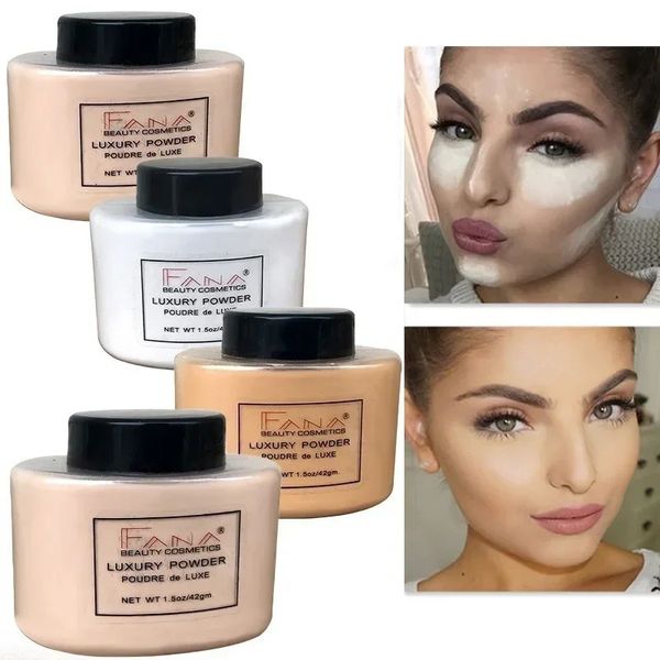 Banana Luxury Powder For Women Face Foundation Bottiglie sciolte Oil Control Beauty Make Up Art Strumenti Y240425