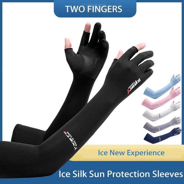 Sleevelet kol kollu UV Güneş enerjili kol kapakları kadınlar için yaz bisikletleri uzun kollu güneş koruma manşetleri nefes alabilen balık tutma kolları ılık eldivenler sürüş Q240430