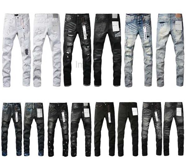 Мужские джинсы дизайнер фиолетовый бренд для мужчин женские брюки джинсы летняя лунка качественная вышиваемая вышива