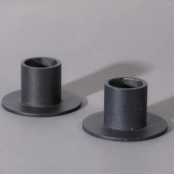 Kerzenhalter 2PCS Nordische Säulenhalter Iron Candlestick Dekoration für Jubiläumsfeiern