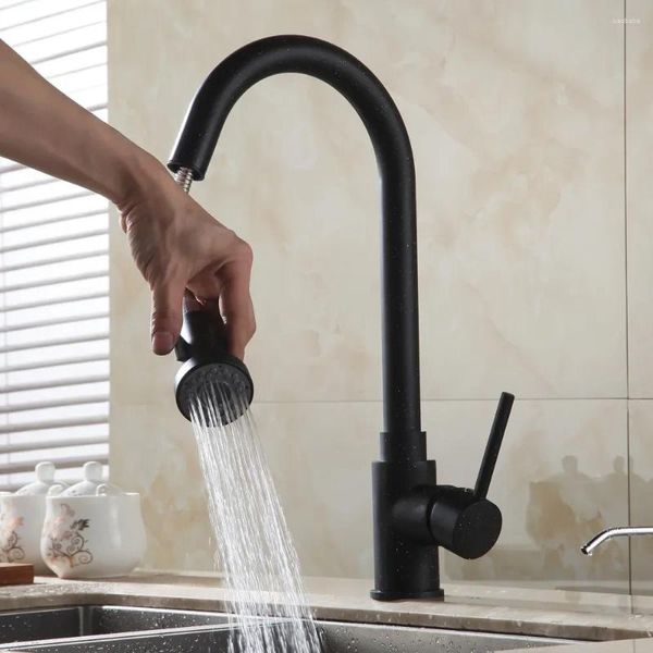 Rubinetti da cucina foro singolo tiro fuori spruzzatura spray per lavello in ottone miscelatore di acqua fredda torneira cozinha gyd-7111rkitchen